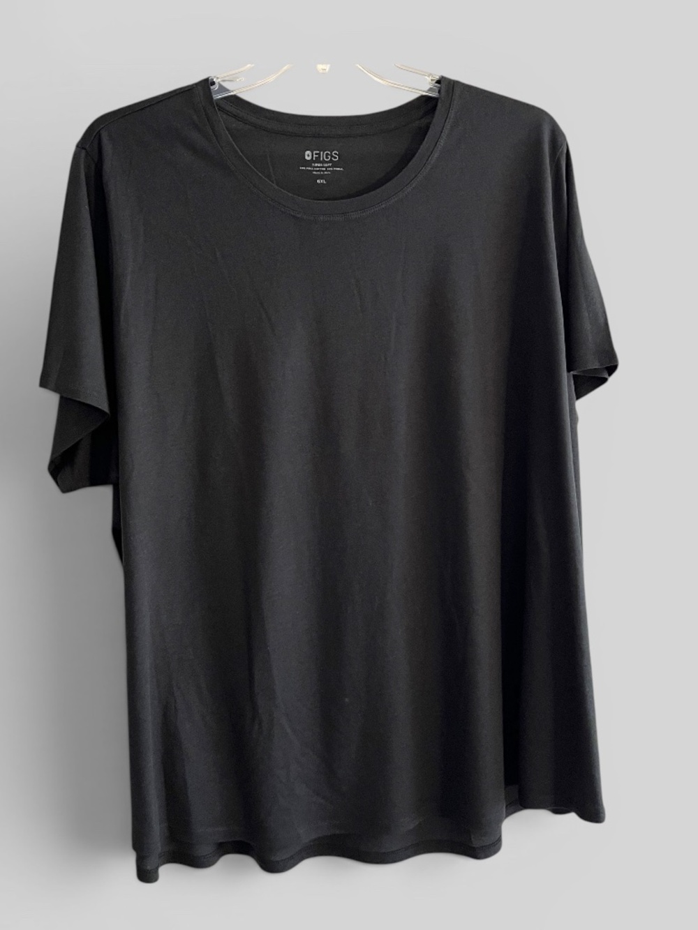 Figs Super Soft Black Cotton Modal Underscrub Size 6XL NWOT